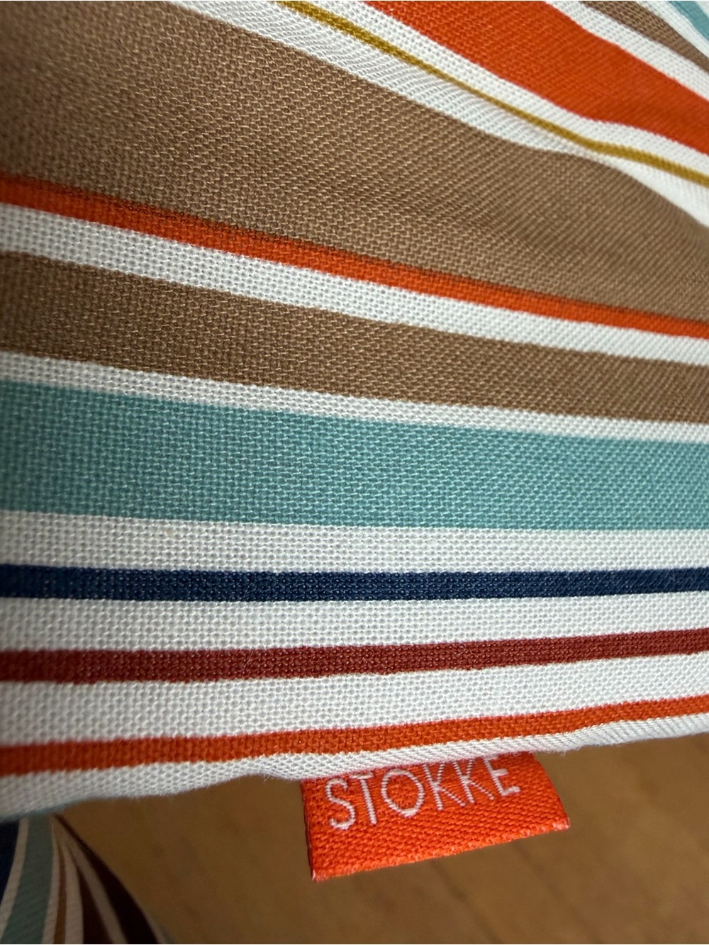 Striped Kids Seat cushion set for Stokke Tripp Trapp chair - Picture 5 of 7